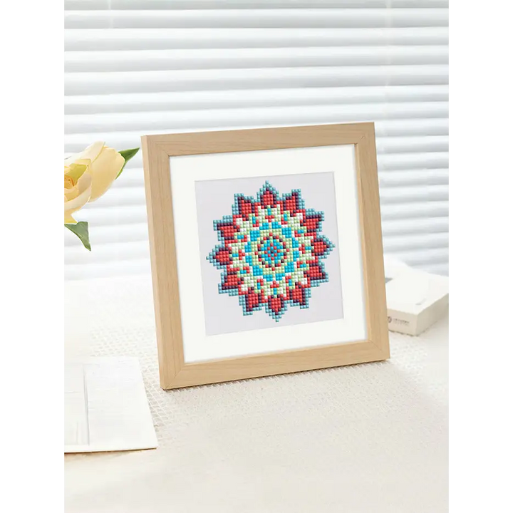 Set of 12 Mandala A - Mini Diamond Painting Kits - Mini Painting