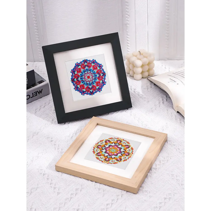 Set of 12 Mandala A - Mini Diamond Painting Kits - Mini Painting