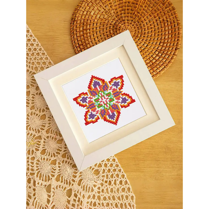 Set of 12 Mandala A - Mini Diamond Painting Kits - Mini Painting
