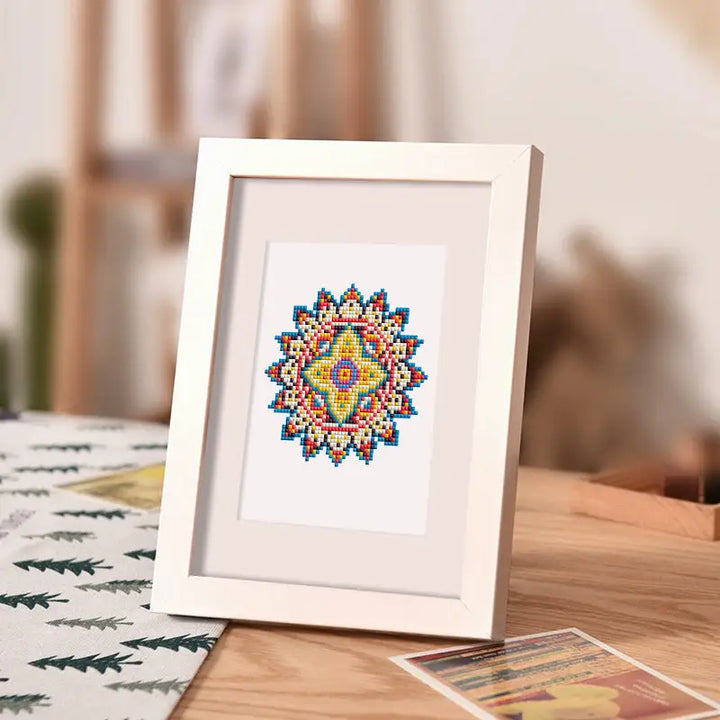 Set of 12 Mandala B - Mini Diamond Painting Kits - Mini Painting