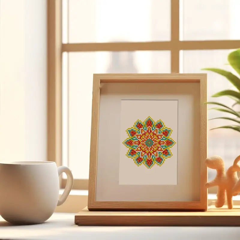Set of 12 Mandala B - Mini Diamond Painting Kits - Mini Painting