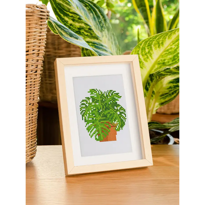 Set of 12 Plants A - Mini Diamond Painting Kits - Mini Painting