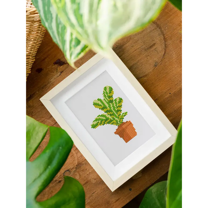 Set of 12 Plants A - Mini Diamond Painting Kits - Mini Painting