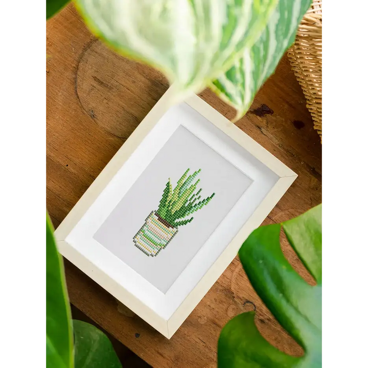 Set of 12 Plants A - Mini Diamond Painting Kits - Mini Painting