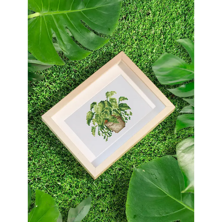 Set of 12 Plants B - Mini Diamond Painting Kits - Mini Painting