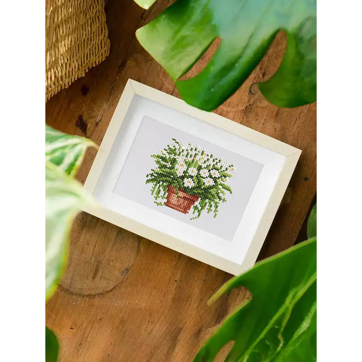 Set of 12 Plants B - Mini Diamond Painting Kits - Mini Painting