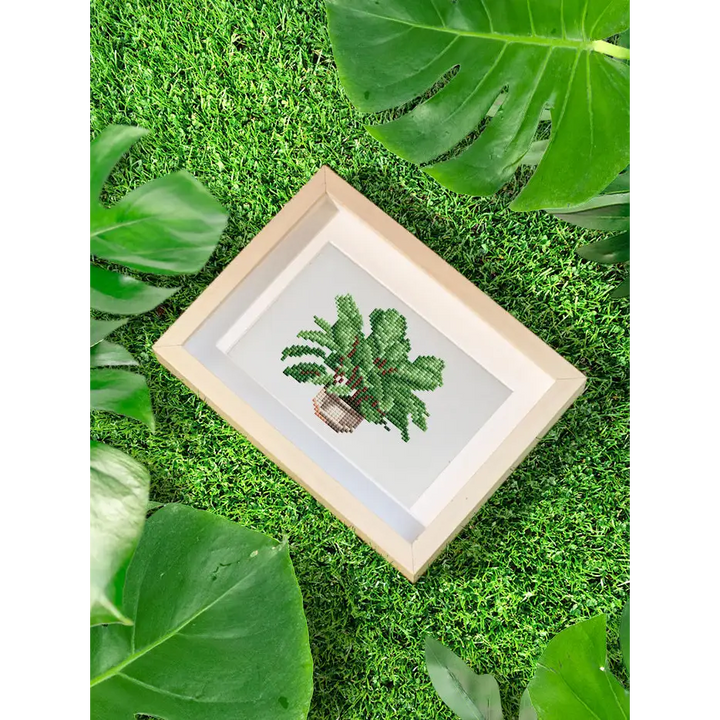 Set of 12 Plants B - Mini Diamond Painting Kits - Mini Painting