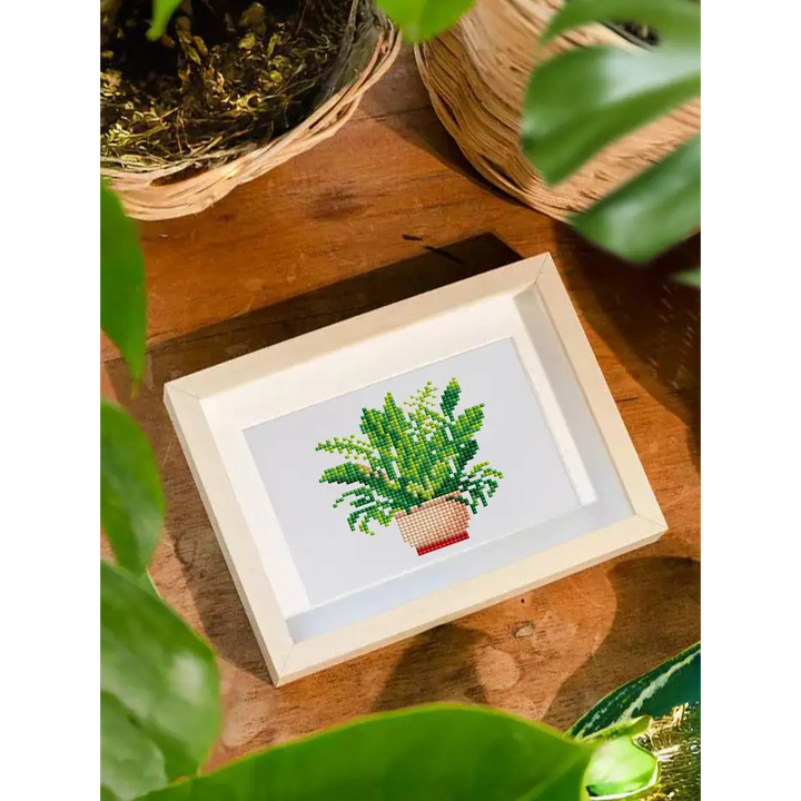 Set of 12 Plants B - Mini Diamond Painting Kits - Mini Painting