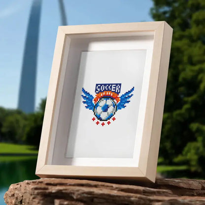 Set of 12 Soccer - Mini Diamond Painting Kits - Mini Painting