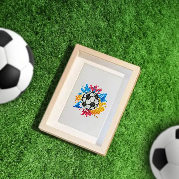 Set of 12 Soccer - Mini Diamond Painting Kits - Mini Painting