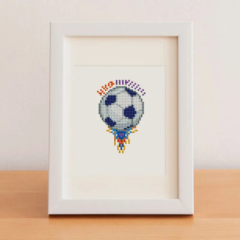 Set of 12 Soccer - Mini Diamond Painting Kits - Mini Painting