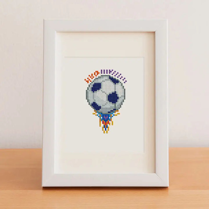 Set of 12 Soccer - Mini Diamond Painting Kits - Mini Painting