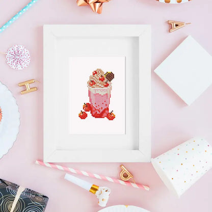 Set of 2 Drink and Balloons - Mini Diamond Painting Kits - Mini Painting