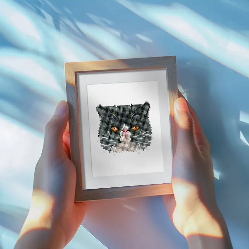 Set of 4 Cats - Mini Diamond Painting Kits - Mini Painting