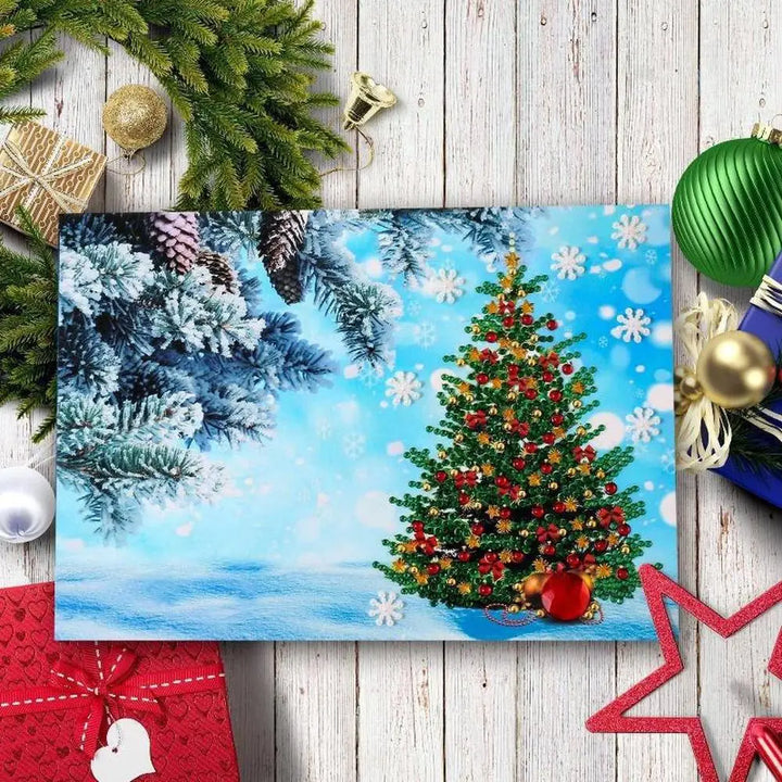 Set of 4 Christmas Greeting Cards Set D - Greeting Card