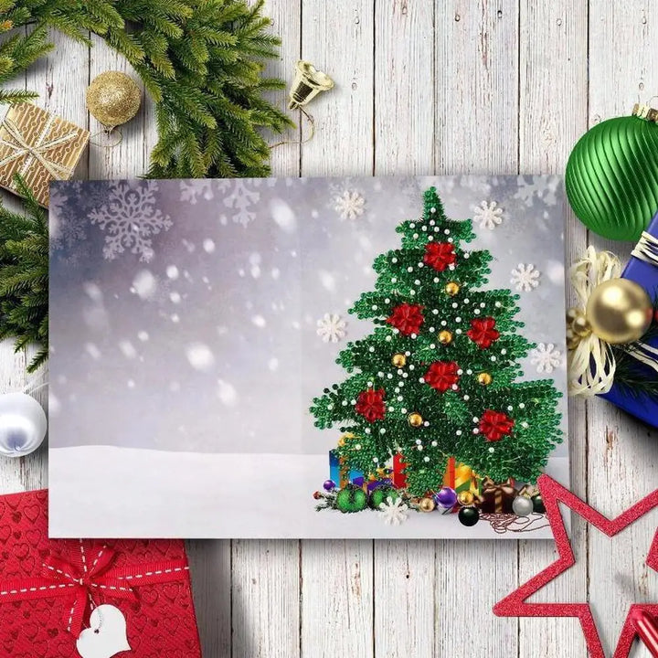 Set of 4 Christmas Greeting Cards Set D - Greeting Card