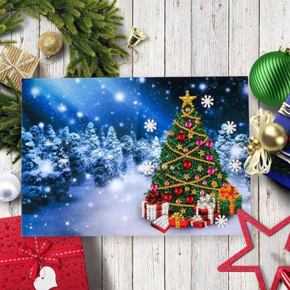 Set of 4 Christmas Greeting Cards Set D - Greeting Card