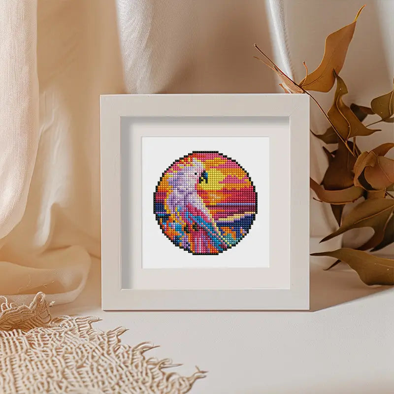 Set of 4 Colorful Animals - Mini Diamond Painting Kits - Mini Painting