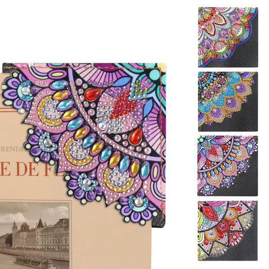Set of 4 Diamonds - Diamond Painting Corner Bookmark - Bookmark