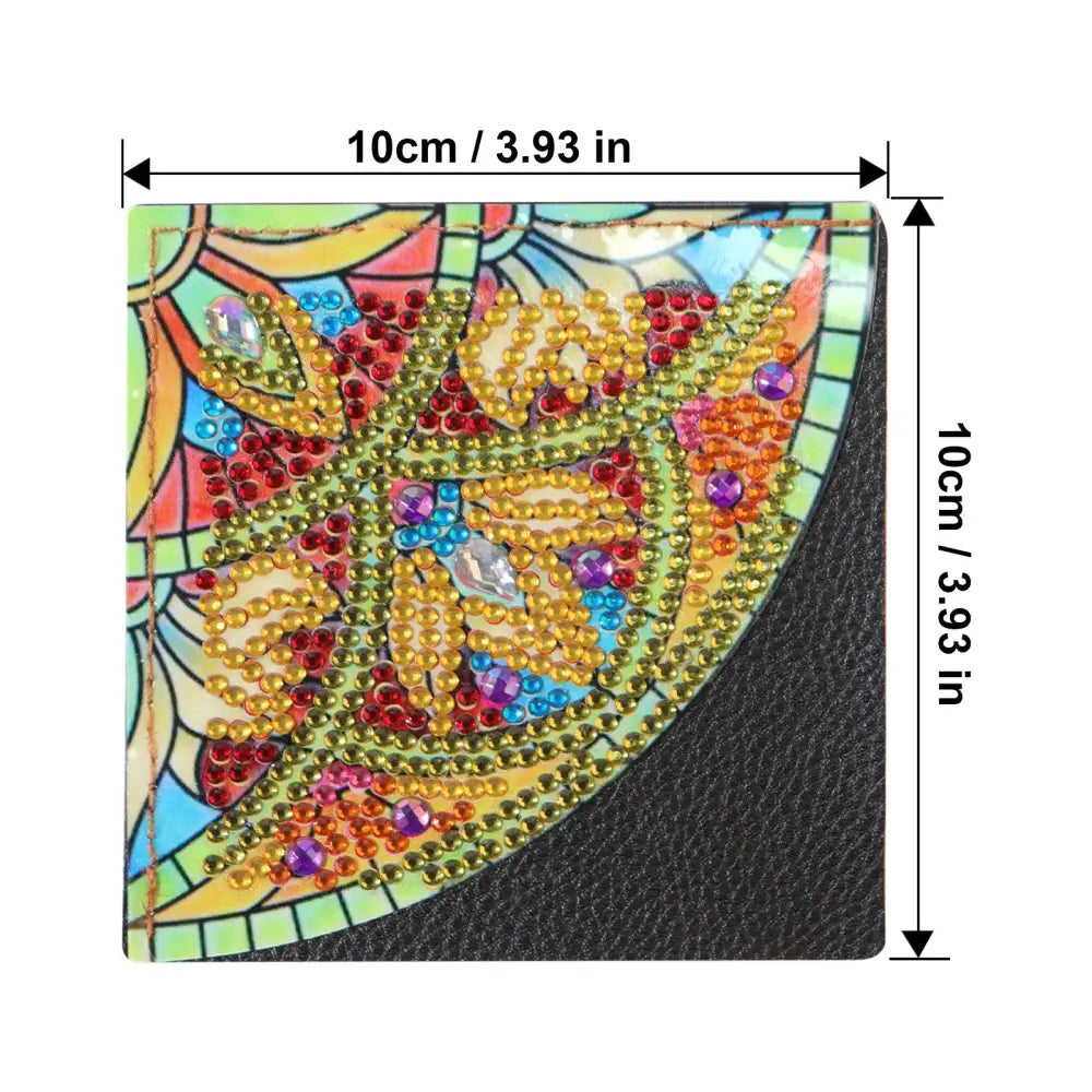 Set of 4 Round - Diamond Painting Corner Bookmark - Bookmark