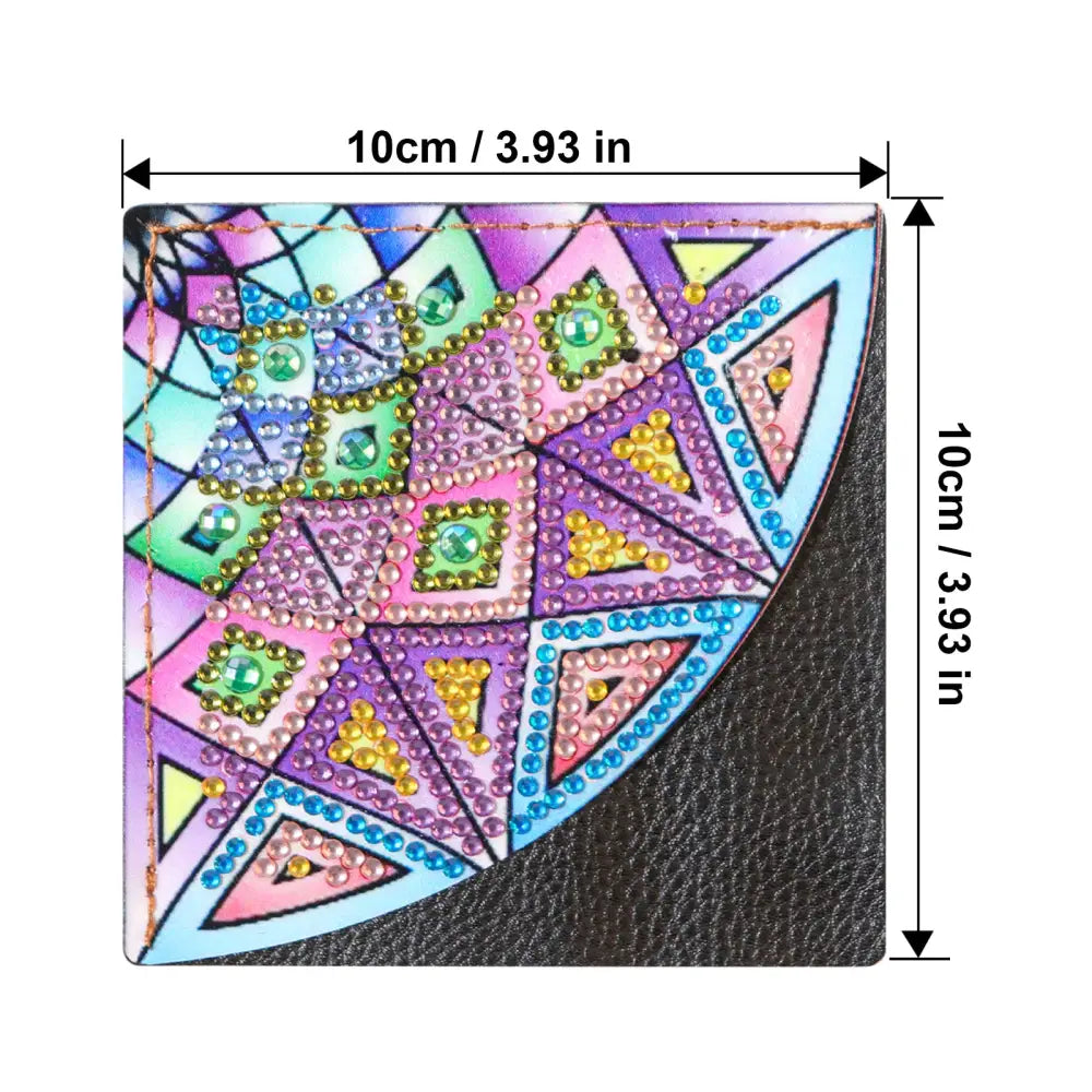 Set of 4 Shapes - Diamond Painting Corner Bookmark - Bookmark