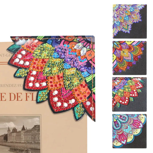 Set of 4 Spikes - Diamond Painting Corner Bookmark - Bookmark