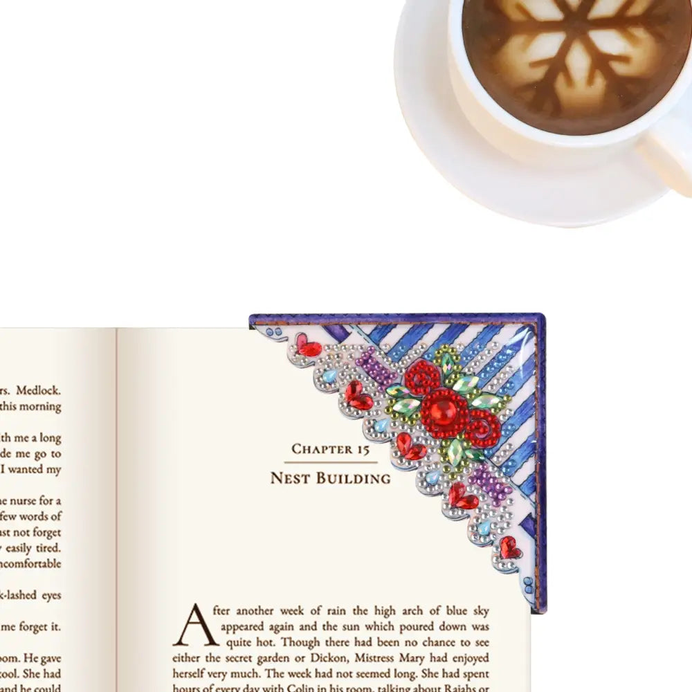 Set of 4 Triangle - Diamond Painting Corner Bookmark - Bookmark