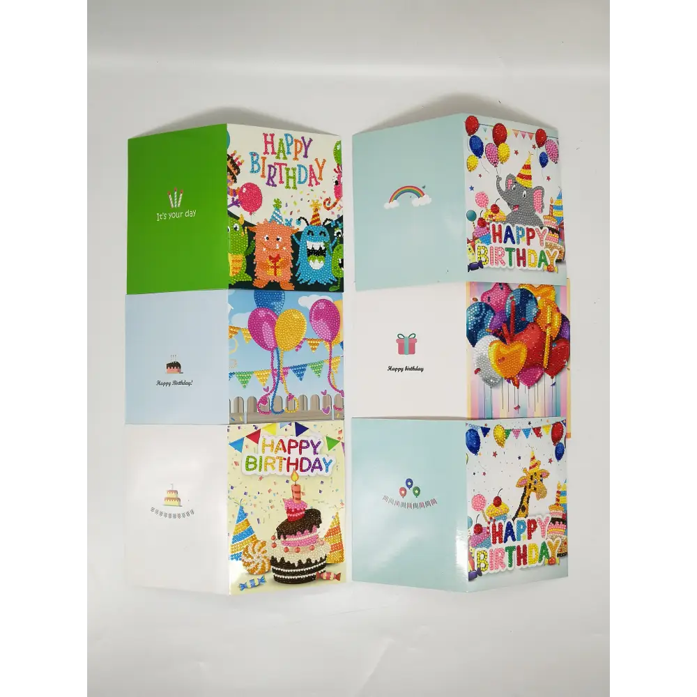 Set of 6 Birthday Greeting Cards - Greeting Card