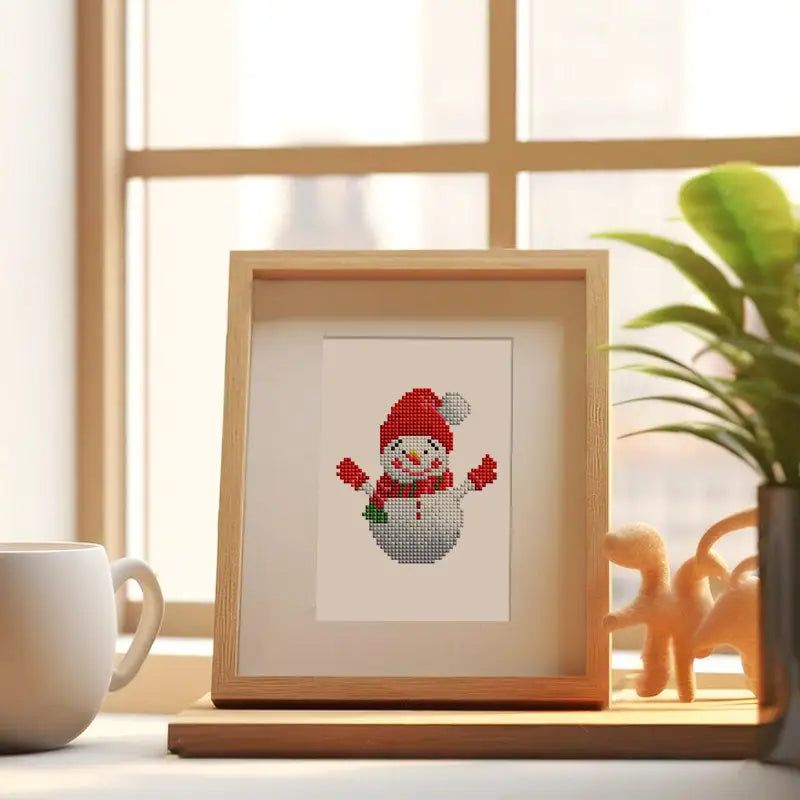 Set of 6 Christmas Characters - Mini Diamond Painting Kits - Mini Painting
