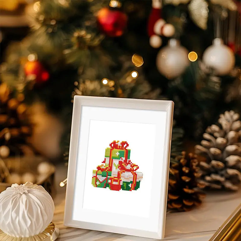 Set of 6 Christmas Characters - Mini Diamond Painting Kits - Mini Painting