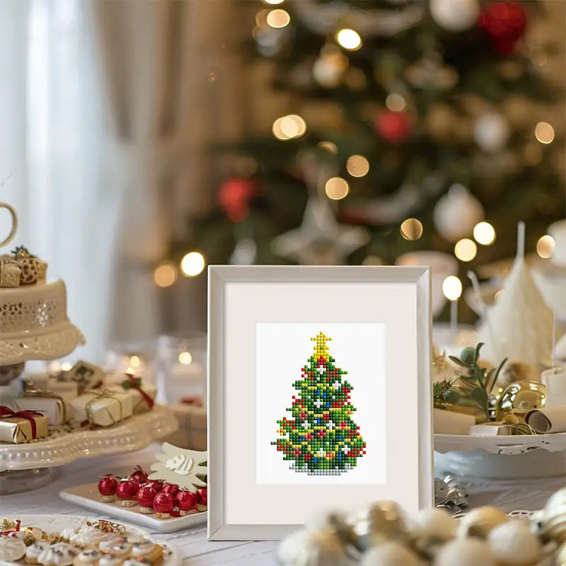 Set of 6 Christmas Characters - Mini Diamond Painting Kits - Mini Painting