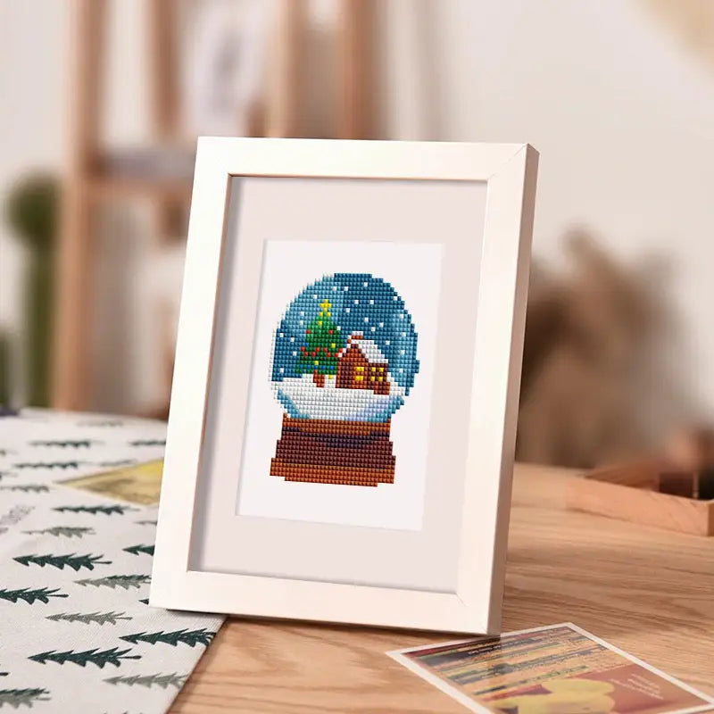 Set of 6 Christmas Characters - Mini Diamond Painting Kits - Mini Painting