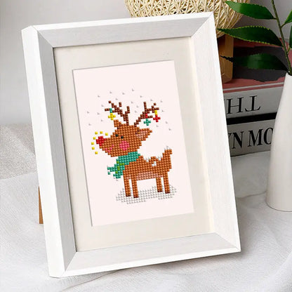 Set of 6 Christmas Characters - Mini Diamond Painting Kits - Mini Painting