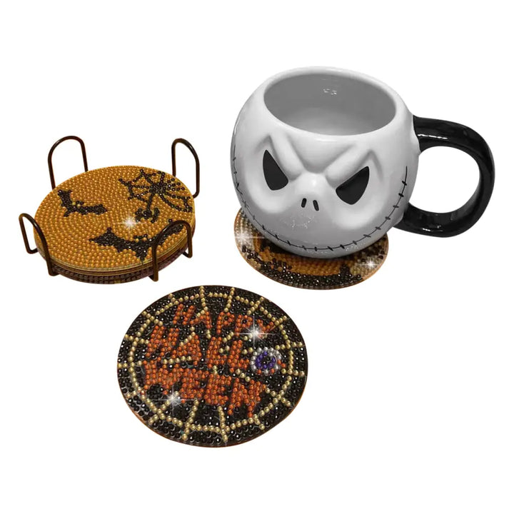 Set of 6 Halloween - Diamond Painting Coaster - Coasters