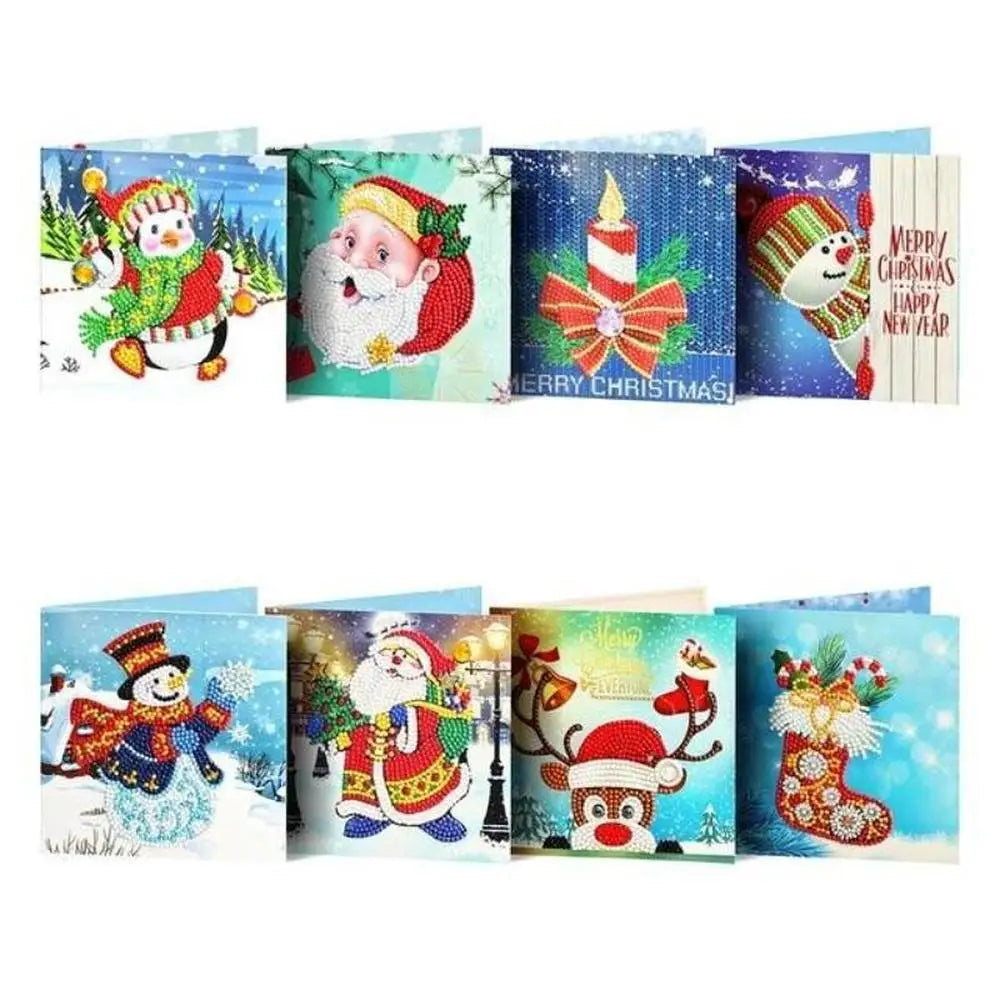Set of 8 Christmas Greeting Cards Set A - Greeting Card
