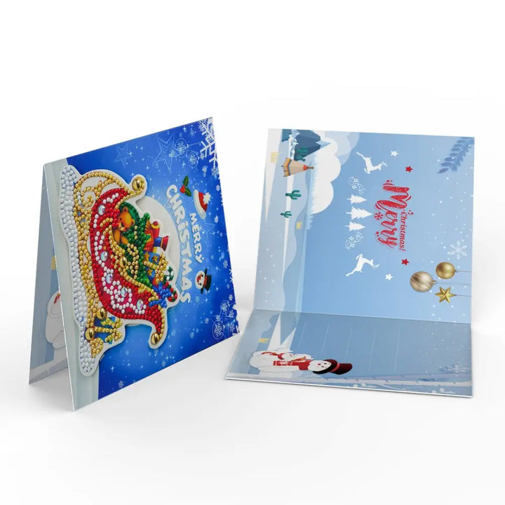 Set of 8 Christmas Greeting Cards Set D - Greeting Card