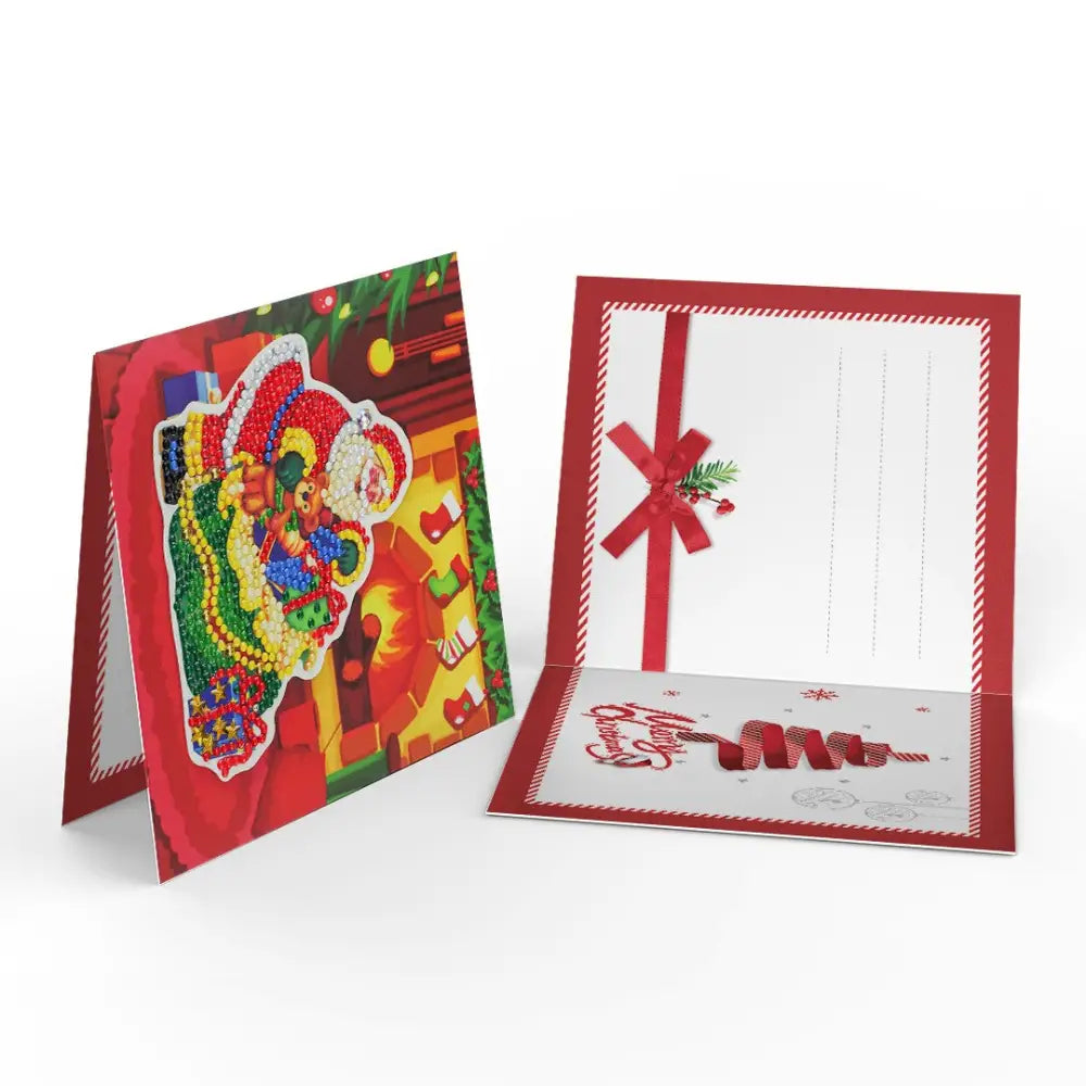 Set of 8 Christmas Greeting Cards Set D - Greeting Card