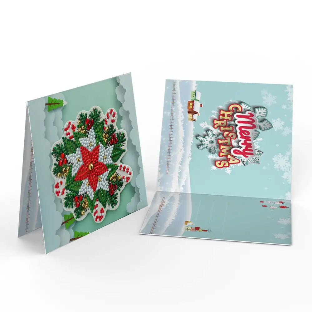 Set of 8 Christmas Greeting Cards Set D - Greeting Card