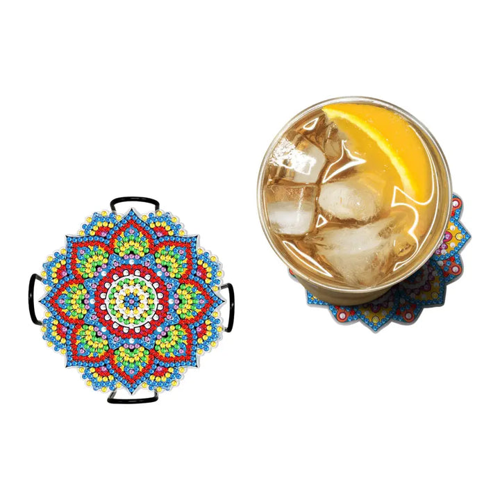 Set of 8 Mandala Shapes - Diamond Painting Coaster - Coasters