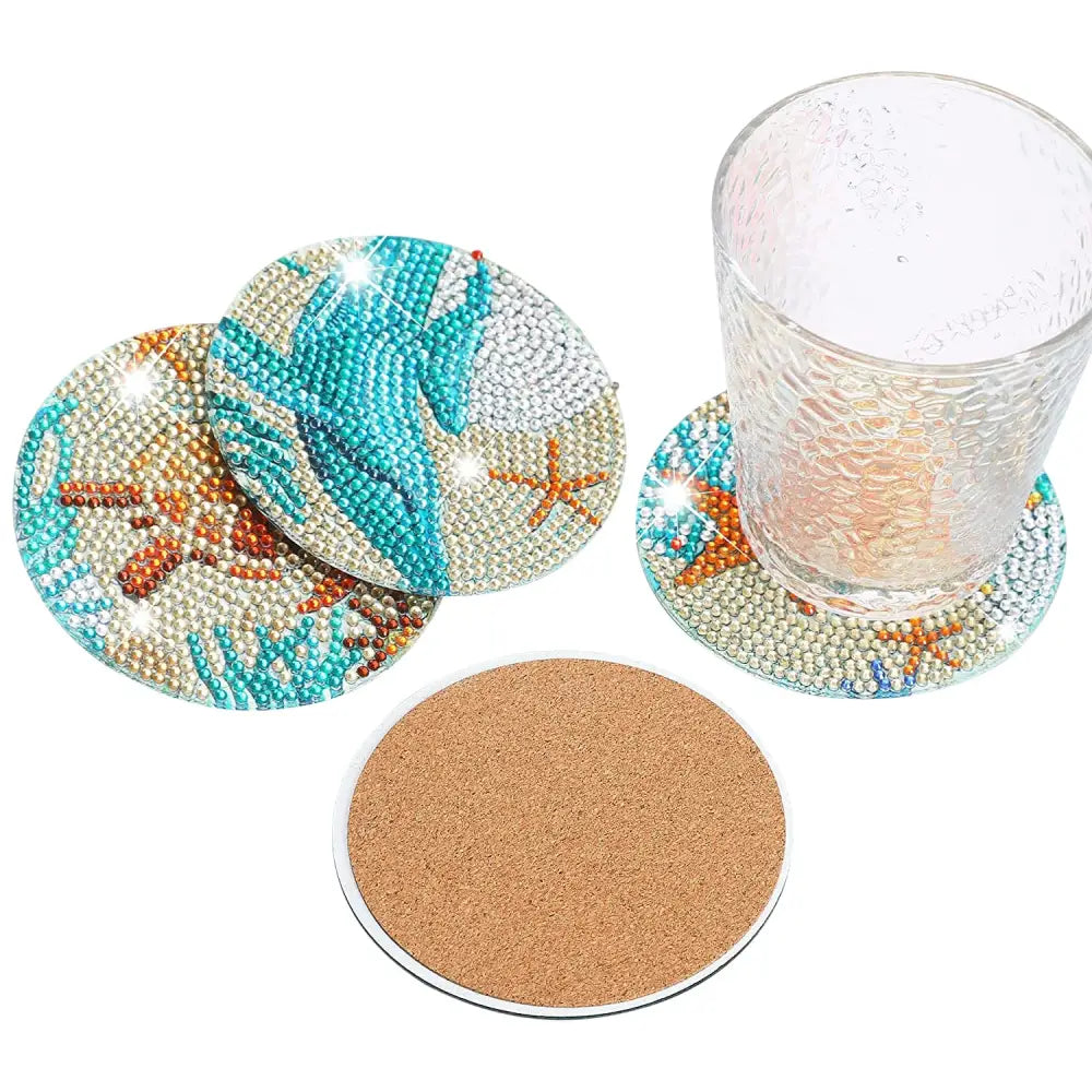 Set of 8 Under the Sea - Diamond Painting Coaster - Coasters