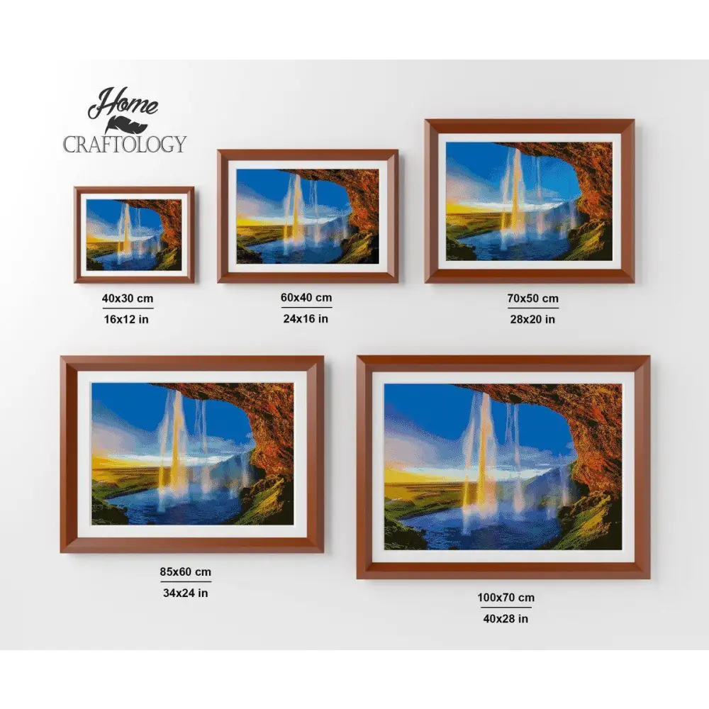 Skogafoss - Premium Diamond Painting Kit - Diamond Painting Kit