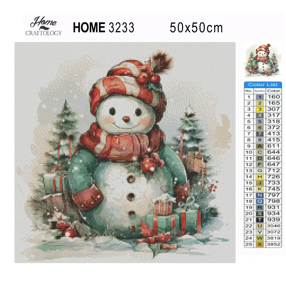 Snowman Painting - Exclusive Premium Diamond Painting Kit - Diamond Painting Kit