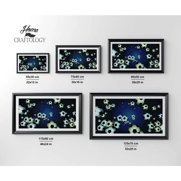 Soccer Background - Premium Diamond Painting Kit - Diamond Painting Kit