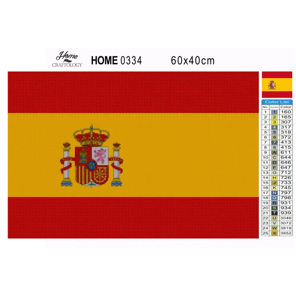 Spain Flag - Premium Diamond Painting Kit - Diamond Painting Kit
