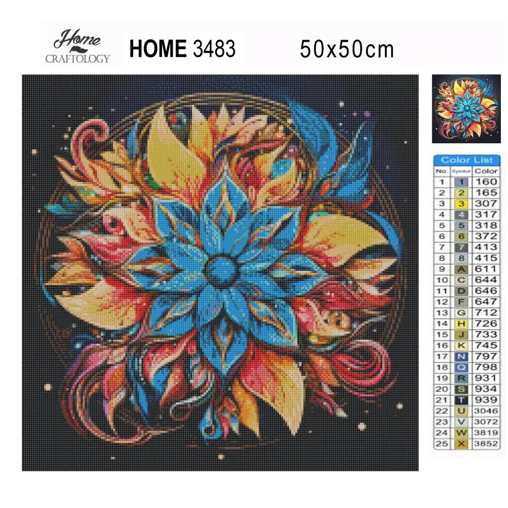 Sparkling Flower Mandala - Exclusive Premium Diamond Painting Kit - Diamond Painting Kit