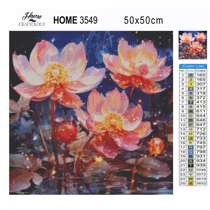 Sparkling Flowers - Exclusive Premium Diamond Painting Kit - Diamond Painting Kit