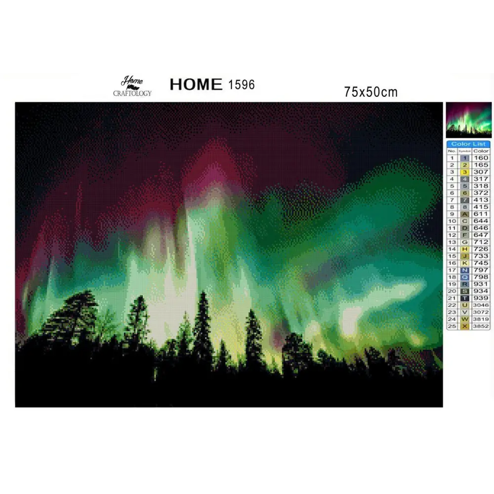 Spectacular Northern Lights - Premium Diamond Painting Kit - Diamond Painting Kit