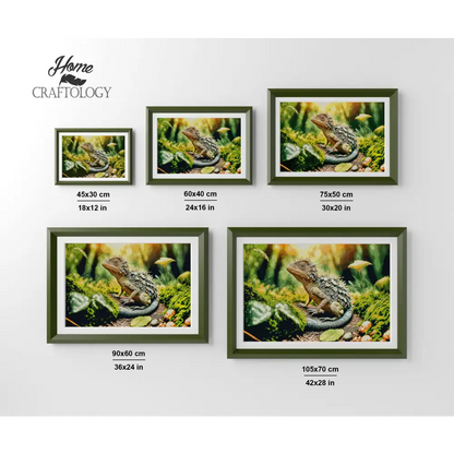 Spikey Lizard - Premium Diamond Painting Kit - Diamond Painting Kit