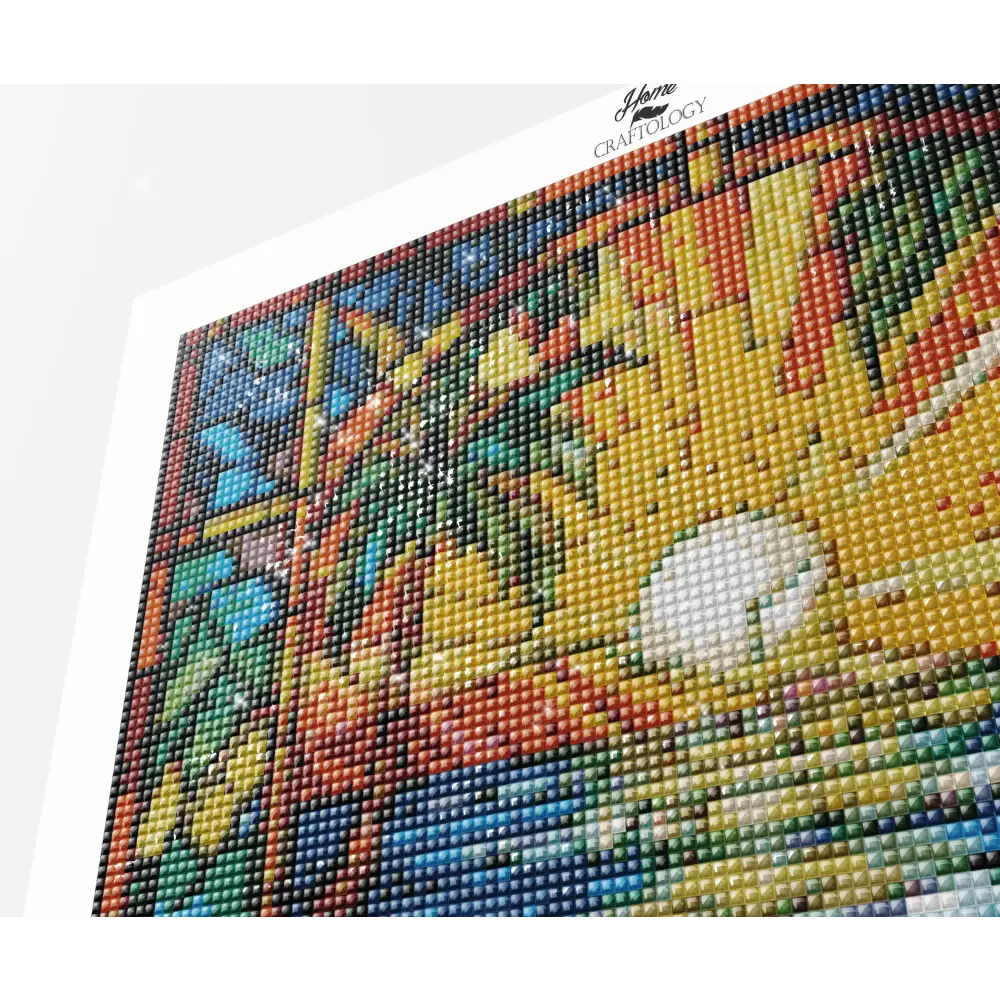 Stained Glass Beach - Exclusive Premium Diamond Painting Kit - Diamond Painting Kit
