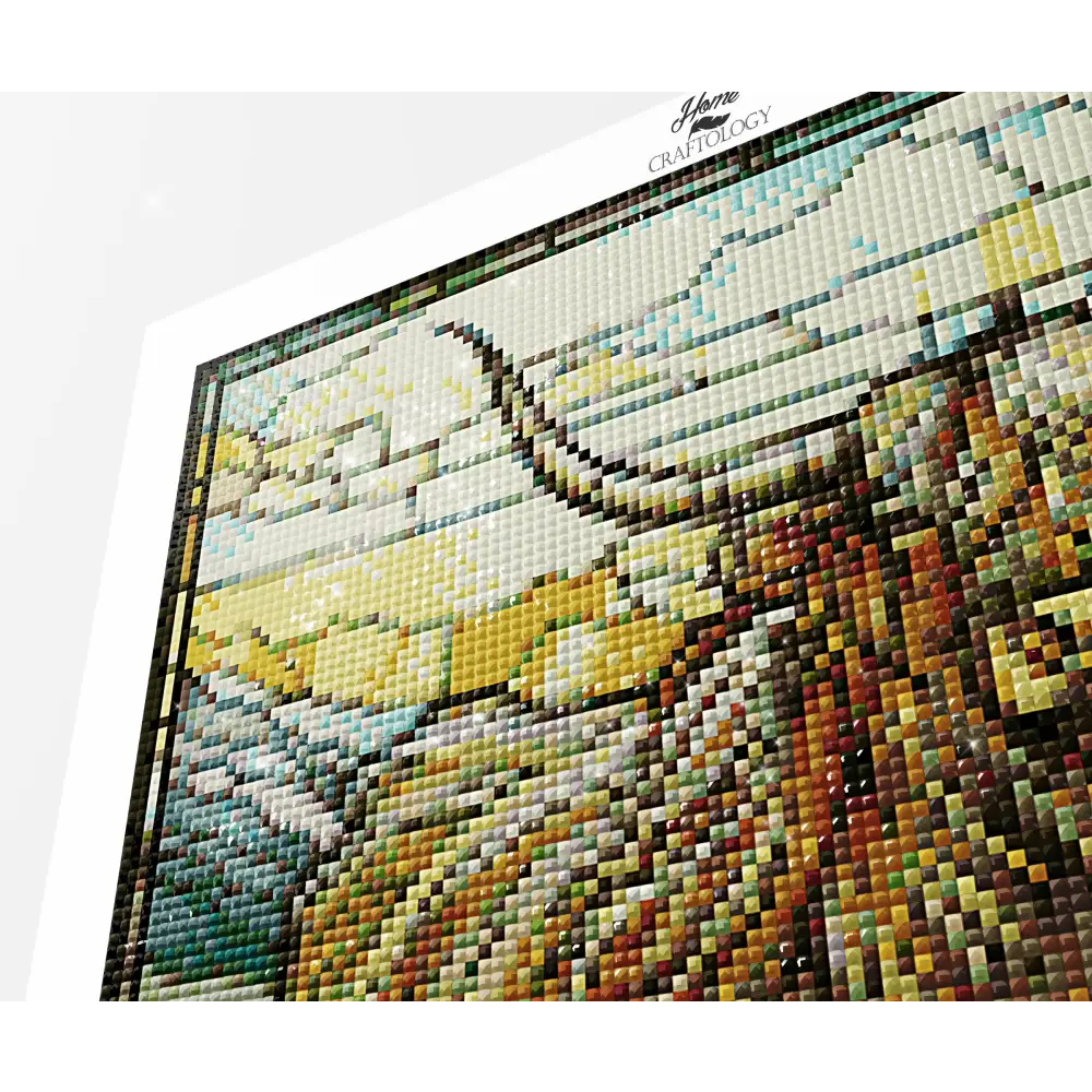 Stained Glass Highland Cow - Exclusive Premium Diamond Painting Kit - Diamond Painting Kit